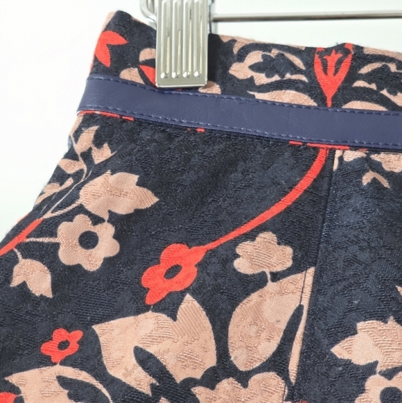 Liu-Jo Jacquard Floral Structured Mini Skirt, Size 4 - Picture 4 of 14